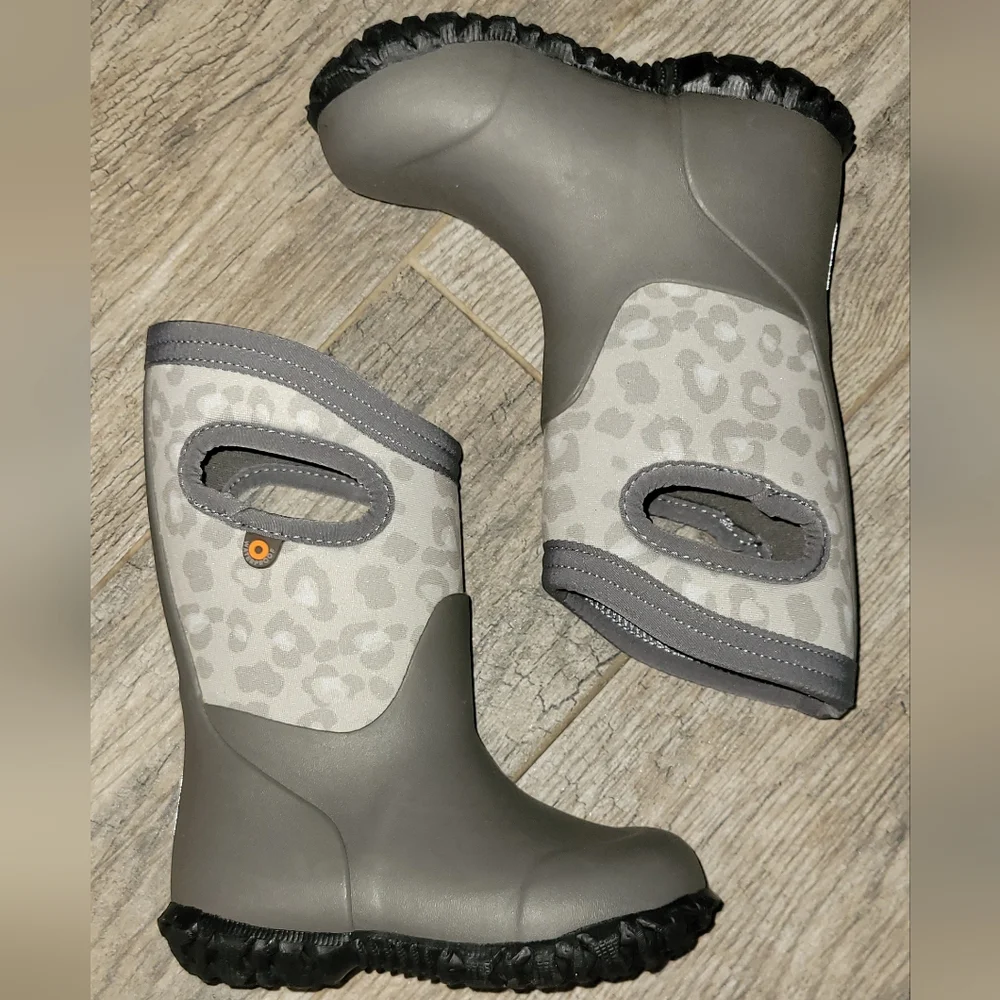 BOGS Durham Leopard Toddler Boots Waterproof Gorpcore Outdoor Muck Urban Tech